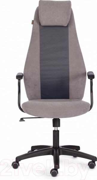 Изображение товара Кресло офисное Tetchair Aviator флок/ткань (серый/серый)