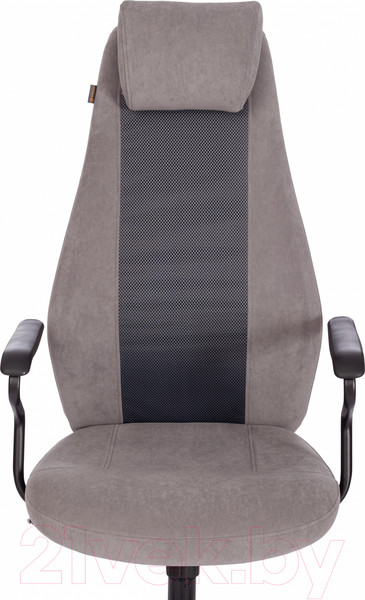 Изображение товара Кресло офисное Tetchair Aviator флок/ткань (серый/серый)