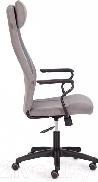 Изображение товара Кресло офисное Tetchair Aviator флок/ткань (серый/серый)