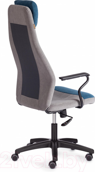 Изображение товара Кресло офисное Tetchair Aviator флок/ткань (синий/серый/серый)