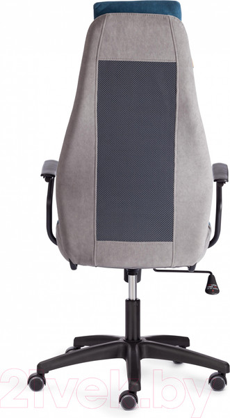 Изображение товара Кресло офисное Tetchair Aviator флок/ткань (синий/серый/серый)