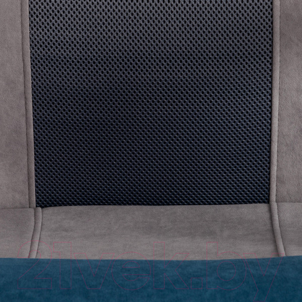 Изображение товара Кресло офисное Tetchair Aviator флок/ткань (синий/серый/серый)