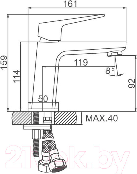 Изображение товара Смеситель Ledeme 1081B