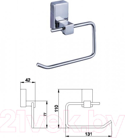 Изображение товара Держатель для туалетной бумаги Wisent WP2703-2