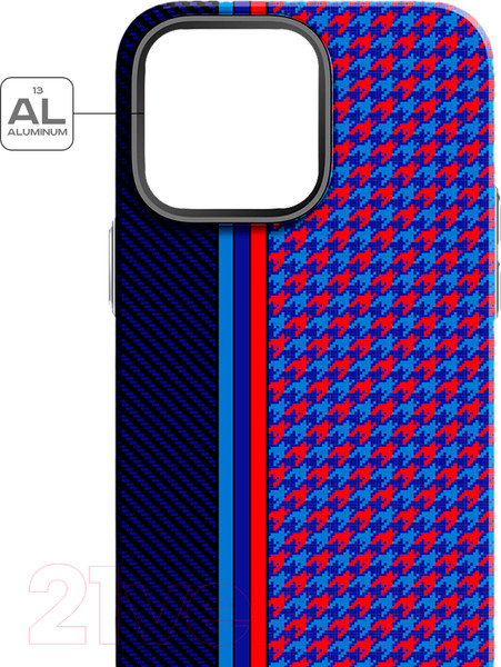 Изображение товара Чехол-накладка Luxo Престижные ромбы J246 для iPhone 15 Pro Max (черный/фиолетовый)