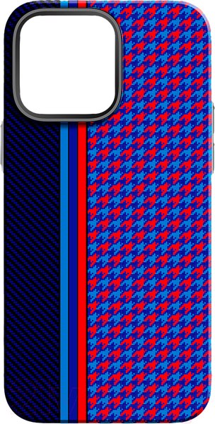 Изображение товара Чехол-накладка Luxo Престижные ромбы J246 для iPhone 14 (черный/фиолетовый)