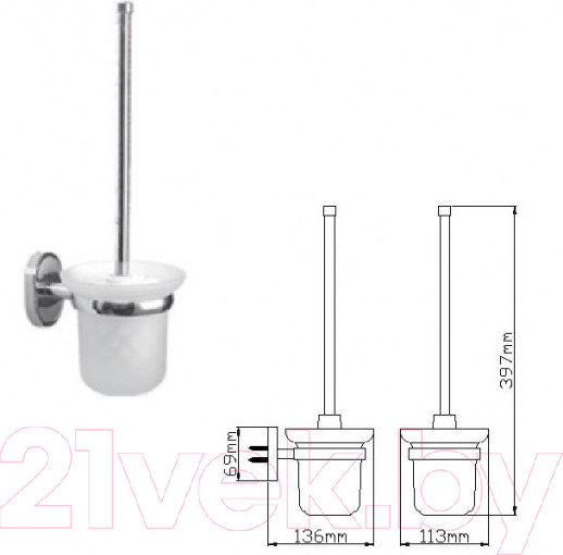 Изображение товара Ершик для унитаза Wisent WP2810
