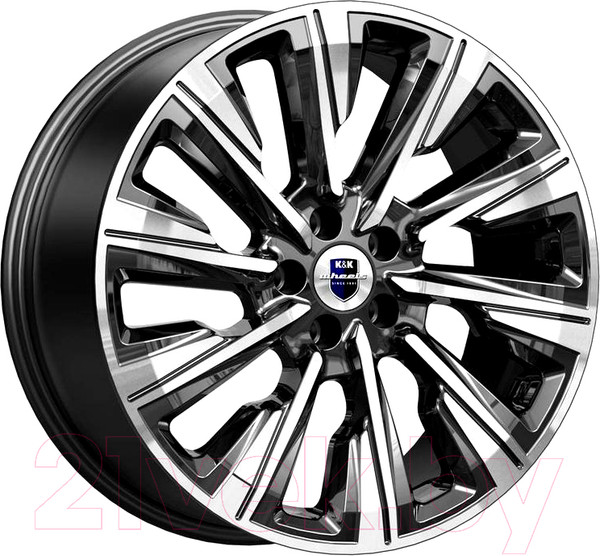 Изображение товара Литой диск K&K Галего (КС1039) 19x7.5" 5x112мм DIA 57.1мм ET 40мм Алмаз черный