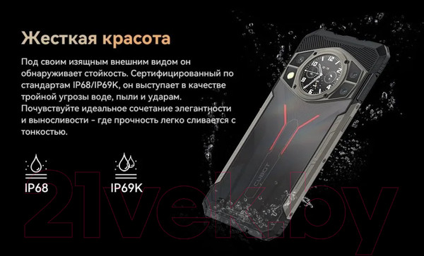 Изображение товара Смартфон Cubot King Kong AX 12GB/256GB (черный)