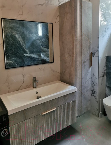 Изображение товара Тумба под умывальник Garda Onda106н-900_PVC (мрамор/золотой)