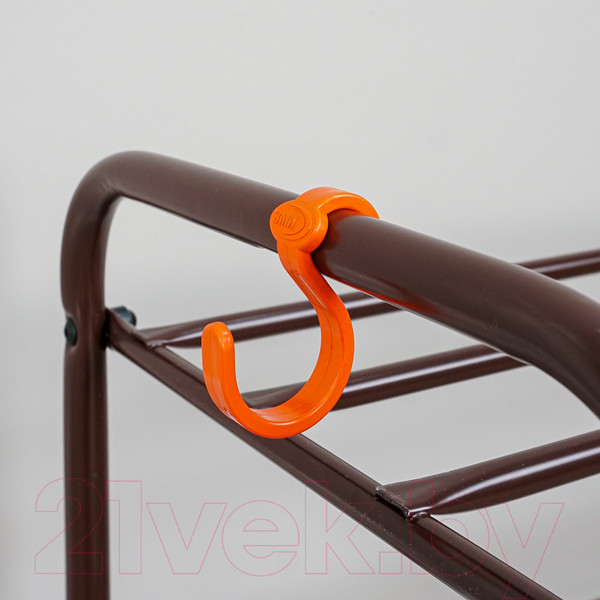 Изображение товара Полка для обуви ЗМИ Альфа 23 с сиденьем и ящиком / ПДОА23СЯ (коричневый)