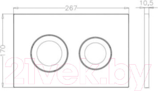 Изображение товара Кнопка для инсталляции Bettoserb 40006466