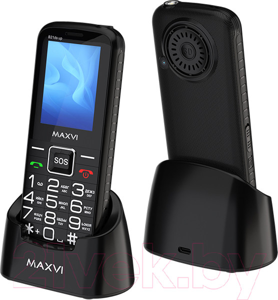 Изображение товара Мобильный телефон Maxvi B 21ds up (черный)