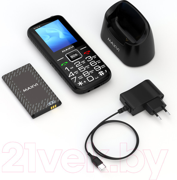 Изображение товара Мобильный телефон Maxvi B 21ds up (черный)