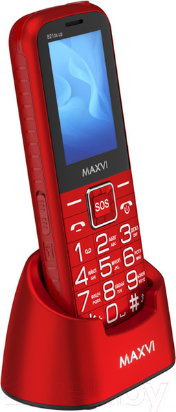 Изображение товара Мобильный телефон Maxvi B 21ds up (красный)