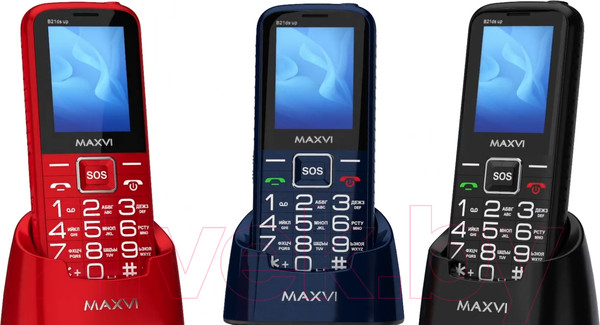 Изображение товара Мобильный телефон Maxvi B 21ds up (красный)