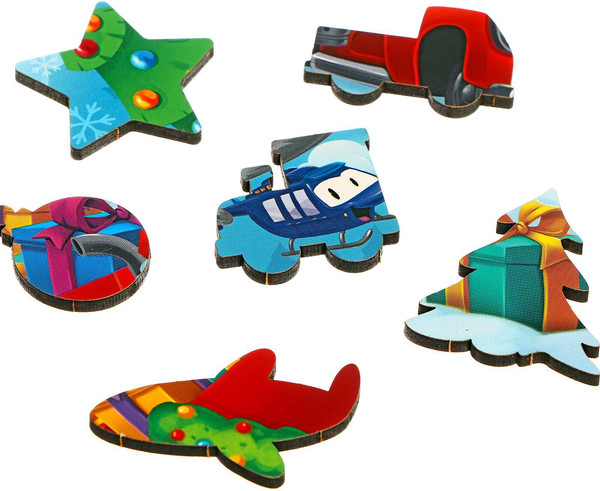 Изображение товара Пазл Лесная мастерская Новый год! Помощники Деда Мороза / 9924968