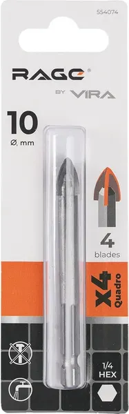Изображение товара Сверло Vira Rage Quadro-X HEX 554074