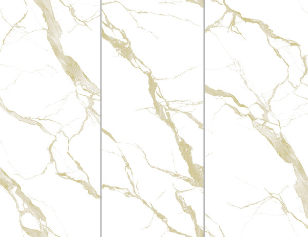 Изображение товара Панель ПВХ Декоруст Стандарт New Аристократ золото-671/1 (2500x250x7мм)