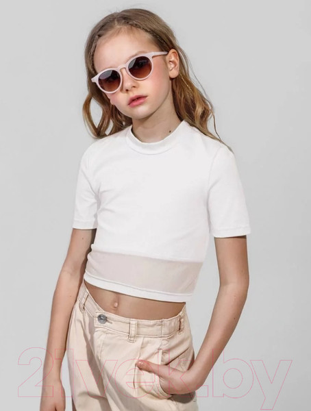 Изображение товара Футболка детская Amarobaby Best / AB-OD22-B2701/00-152 (р.152, белый)