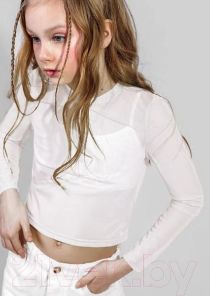 Изображение товара Водолазка детская Amarobaby Young / AB-OD22-Y2702/00-128 (р.128, белый)