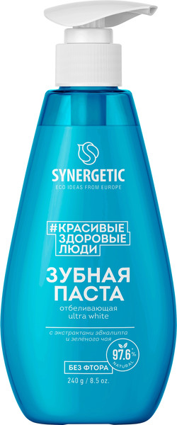 Изображение товара Зубная паста Synergetic Ultra White отбеливающая (240г)