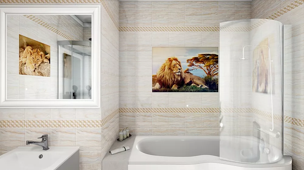 Изображение товара Панель ПВХ КронаПласт Unique Король лев панно 1 (2700x250x8мм)