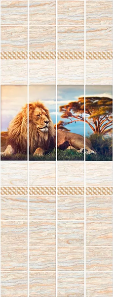 Изображение товара Панель ПВХ КронаПласт Unique Король лев панно 1 (2700x250x8мм)