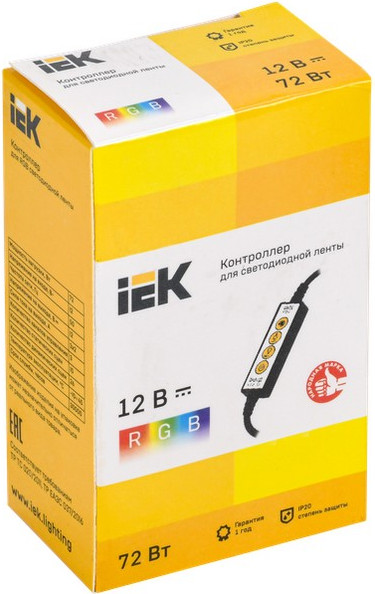 Изображение товара Контроллер для дюралайта IEK LSC2-RGB-072-K-20-12-W