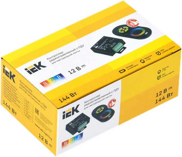 Изображение товара Контроллер для дюралайта IEK LSC1-RGB-144-RF-20-12-B