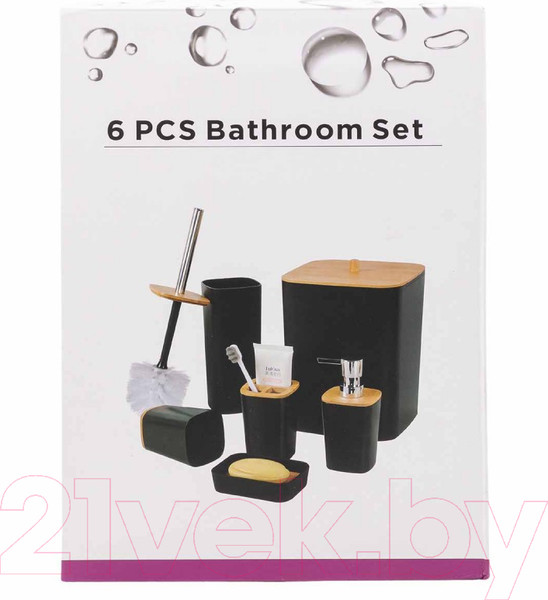 Изображение товара Набор аксессуаров для ванной La and Te beaute LT-BSPB-1BK (53475)