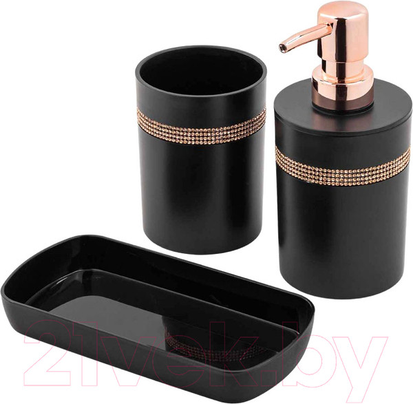 Изображение товара Набор аксессуаров для ванной La and Te beaute LT-BSP-13BK (3пр)