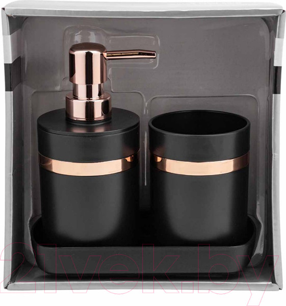 Изображение товара Набор аксессуаров для ванной La and Te beaute LT-BSP-12BK (3пр)