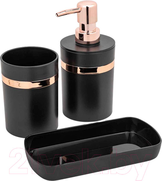 Изображение товара Набор аксессуаров для ванной La and Te beaute LT-BSP-12BK (3пр)