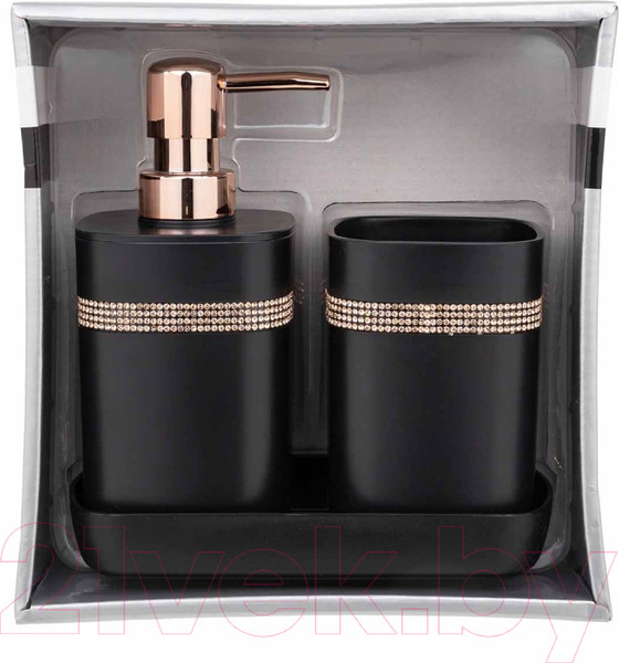 Изображение товара Набор аксессуаров для ванной La and Te beaute LT-BSP-11BK (3пр)