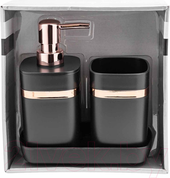 Изображение товара Набор аксессуаров для ванной La and Te beaute LT-BSP-10BK (3пр)