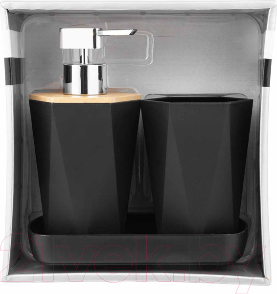 Изображение товара Набор аксессуаров для ванной La and Te beaute LT-BSP-9BK (3пр)