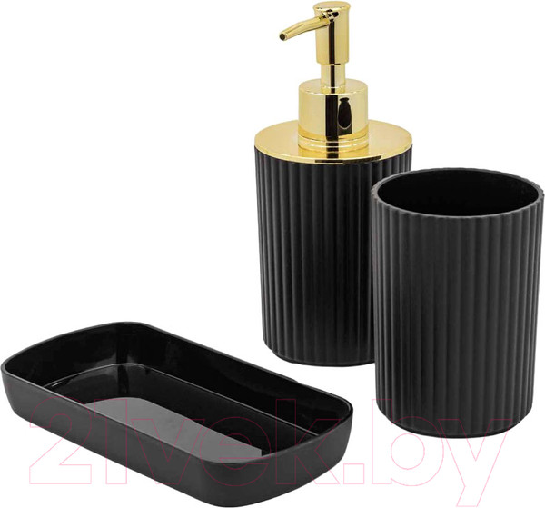 Изображение товара Набор аксессуаров для ванной La and Te beaute LT-BSP-8BK (53448)