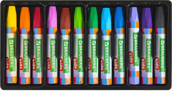 Изображение товара Восковые мелки Brauberg Kids / 271693 (12цв)