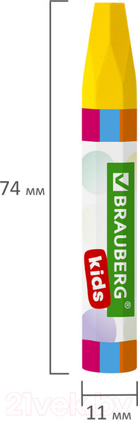 Изображение товара Восковые мелки Brauberg Kids / 271693 (12цв)
