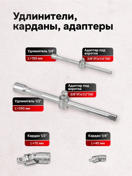 Изображение товара Универсальный набор инструментов Disen DS38901 (57318)