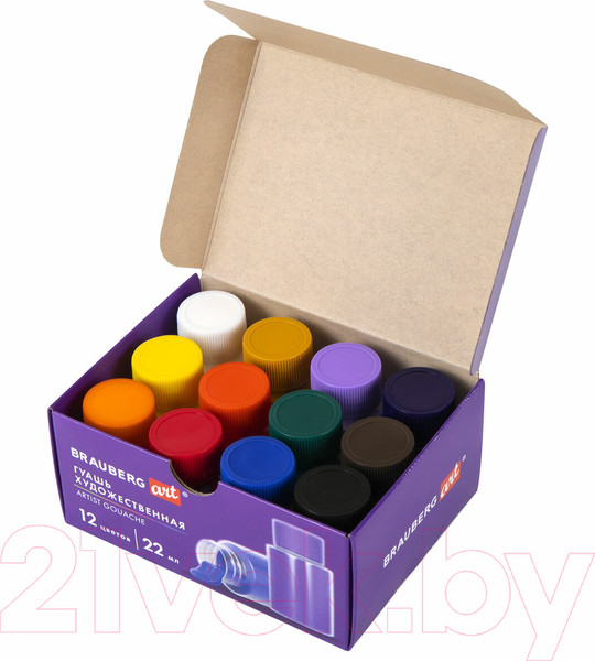 Изображение товара Гуашь Brauberg Art Debut / 192356 (12цв)