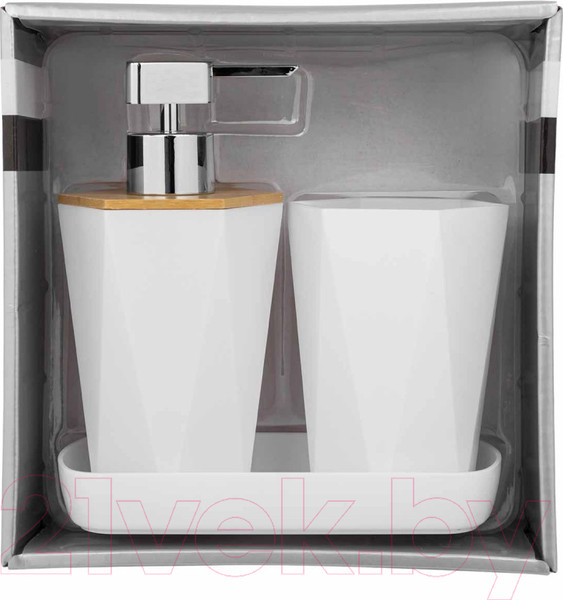 Изображение товара Набор аксессуаров для ванной La and Te beaute LT-BSP-9WH (53449)