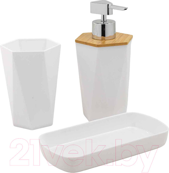 Изображение товара Набор аксессуаров для ванной La and Te beaute LT-BSP-9WH (53449)