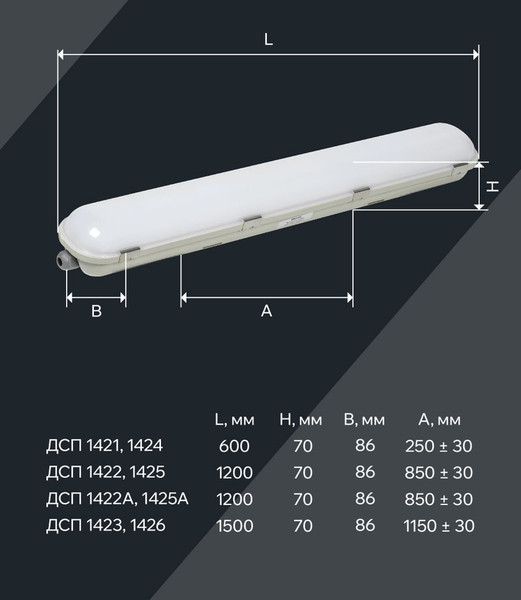 Изображение товара Светильник линейный IEK LDSP6-1425A-1-40-4000-K01