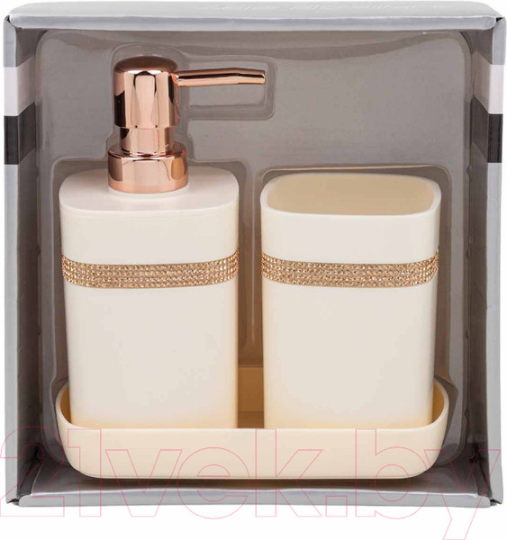 Изображение товара Набор аксессуаров для ванной La and Te beaute LT-BSP-11WH (3пр)