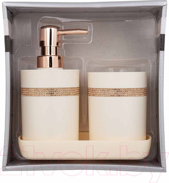 Изображение товара Набор аксессуаров для ванной La and Te beaute LT-BSP-13WH (3пр)