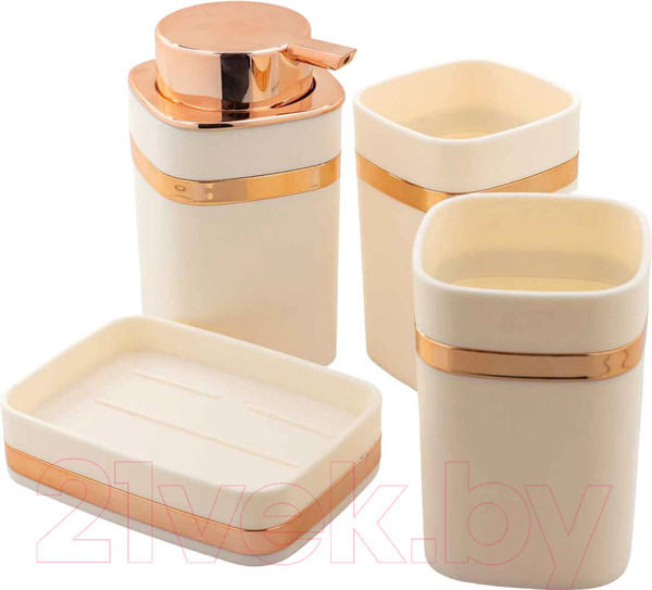 Изображение товара Набор аксессуаров для ванной La and Te beaute LT-BSP-3WH (4пр)