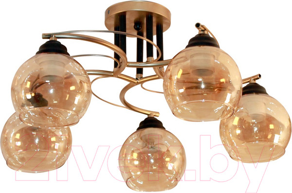 Изображение товара Люстра Элетех Лия/5 НПБ 01-5x60-128 Е27 ИУ / 1005404365 (золото)