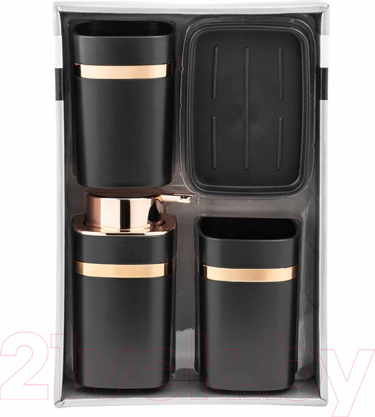 Изображение товара Набор аксессуаров для ванной La and Te beaute LT-BSP-3BK (4пр)